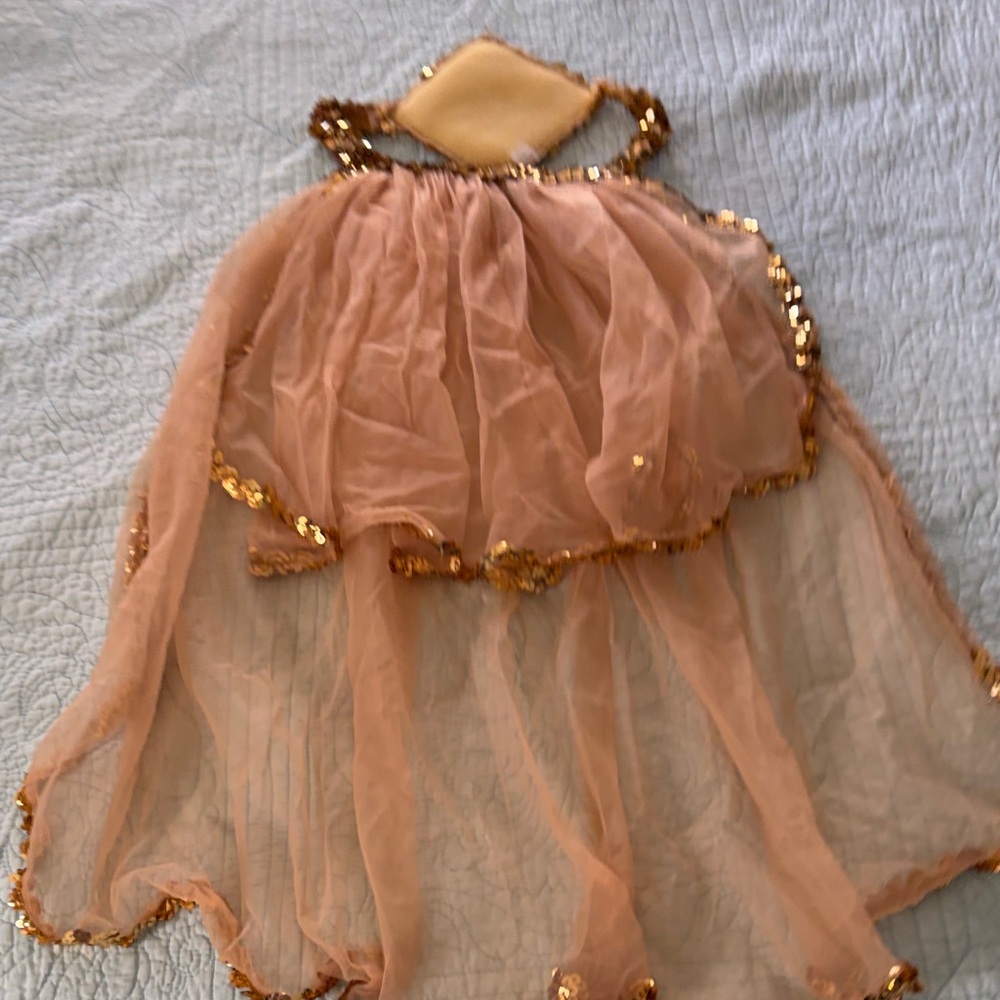 Elegant Gold Sequin Skirt Accessory - Picture 3 of 3